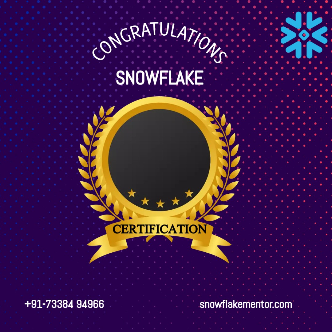 snowflake certification in hyderabad